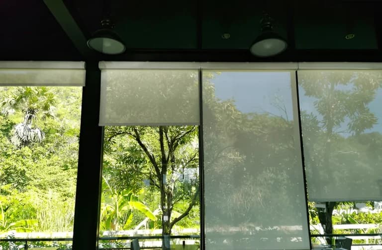 Shutter example on display in the Advenco showroom